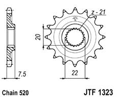 JT/JT kolečko JTF1323  HONDA CR/CRF