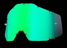/100% Sklo do okuliarov Strata , Accuri , Racecraft   Green Mirror
