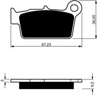 /Motomaster 0945-11 zadné platničky KAWASAKI KXF250,450,SUZUKI RMZ250,450,YAMAHA YZF,YZ,WRF,BETA