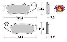 /Motomaster 0934-12 predné platničky Honda,Yamaha,Suzuki,Yamaha