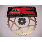 JT sprockets/Reťazový kit s reťazou JT X1R 520 YAMAHA YZ125 od 05,YZF/WRF 250 od 01