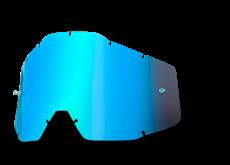 100%/100% Sklo do okuliarov Strata , Accuri , Racecraft  Blue Mirror