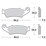 MOTOMASTER/MOTOMASTER NITRO predné brzdové platničky HONDA CR,CRF 125-450,YAMAHA YZ,YZF,WRF,SUZUKI RM/,RMZ ,KAWASAKI KX/KXF