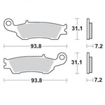 MOTOMASTER/MOTOMASTER NITRO predné brzdové platničky YAMAHA YZ125,250 od 08,YZF250 od 07,YZF450 od 08