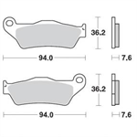 MOTOMASTER/MOTOMASTER NITRO predné brzdové platničky KTM SX/EXC 125-530 od 91,HUSQVARNA od 95,HUSABERG 00-13