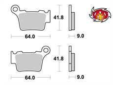 /Motomaster 0944-11 zadné platničky KTM SX/EXC/SMR 125,530 od 04,HUSABERG 09-13,HUSQVARNA od 06