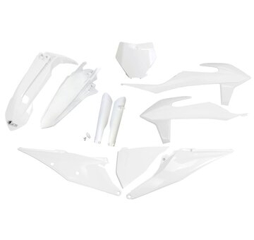 UFO Kompletný plastový KIT KTM SX 125,150,250/ SX-F 250,350,450 2019-2022 biela 20-22
