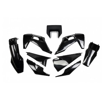 UFO Plastový KIT Husqvarna TX 125,300/ TE 150,250,300/FE 250,350,450,501 s prednou maskou 2020-2023 čierna
