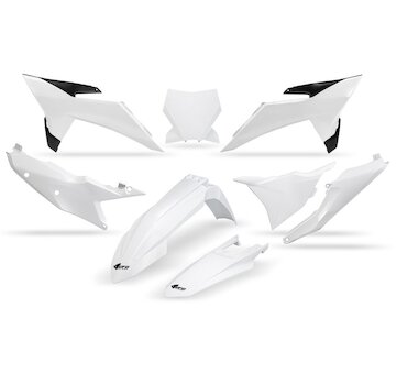UFO Plastový KIT KTM SX 125/150/250/300 SX-F 250/350/450 25-26 biela 20-25