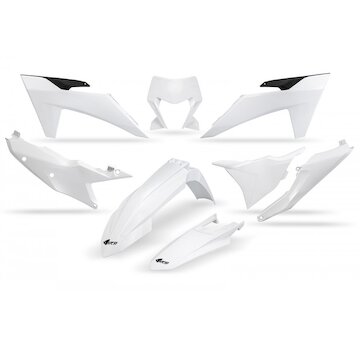 UFO Plastový KIT KTM EXC 150/250/300 EXC-F 250/350/450/500 24-26 biela 20-25