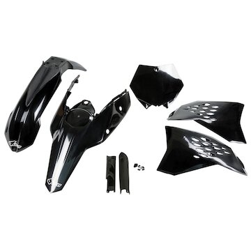 UFO Kompletný plastový KIT KTM SX-SXF 07-10 čierna