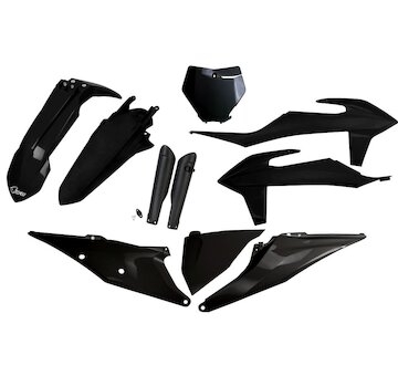 UFO Kompletný plastový KIT KTM SX 125,150,250/ SX-F 250,350,450 2019-2022 čierna