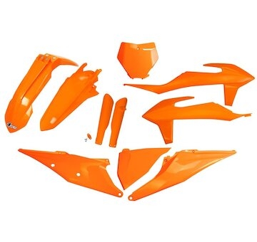 UFO Kompletný plastový KIT KTM SX 125,150,250/ SX-F 250,350,450 2019-2022 oranžová