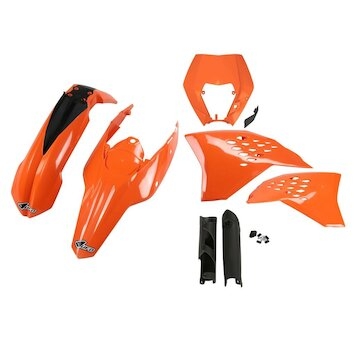 UFO Kompletný plastový KIT KTM EXC/EXC-F s prednou maskou 09-11 originál 09-10