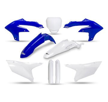 UFO Kompletný plastový KIT Plastový KIT Yamaha YZF 250 24-26 YZF 450 23-25 modrá-biela