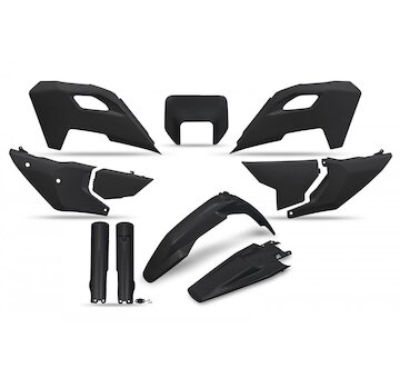 UFO Kompletný plastový KIT Husqvarna TE150/250/300 FE250/350/450/501 24-26 čierna