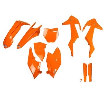 UFO Kompletný plastový KIT KTM SX-SXF 16-18 oranžová