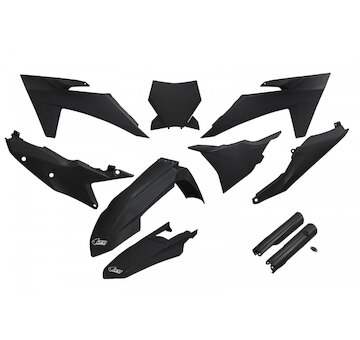 UFO Kompletný plastový KIT KTM SX 125,250,300 SX-F 250,350,450 23-24 čierna