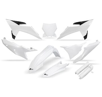 UFO Kompletný plastový KIT KTM SX 125/150/250/300 SX-F 250/350/450 25-26 biela 20-25