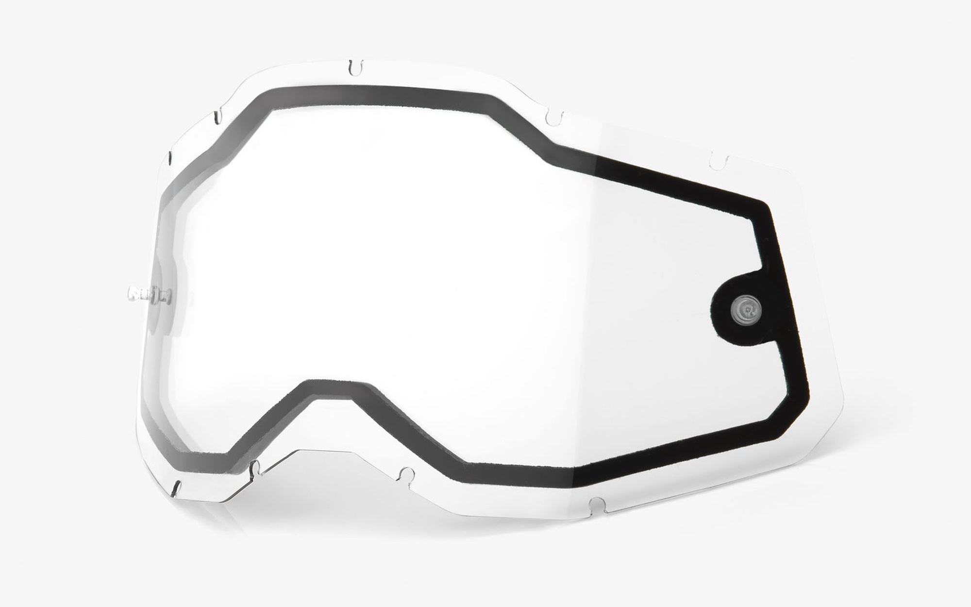 Sklo do okuliarov 100%  Racecraft 2/Accuri 2/Strata 2,        dvojité číre, Anti-fog