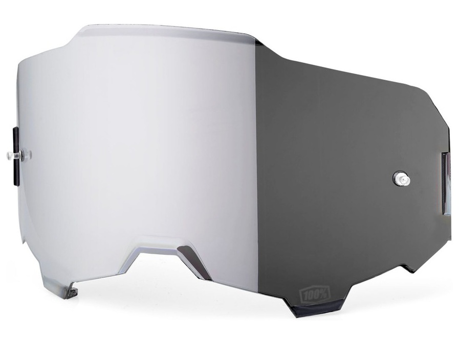 Sklo do okuliarov 100% ARMEGA,AIRMATIC      strieborné chróm - Anti-fog
