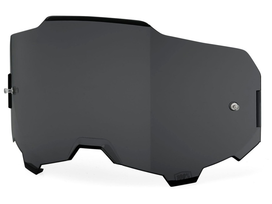 Sklo do okuliarov 100% ARMEGA,AIRMATIC      tmavo dymové - Anti-fog