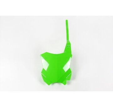 UFO Tabuľka predná Kawasaki KXF 250 17-25/KXF 450 16-25 neón. zelená