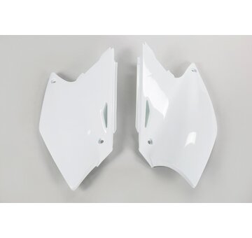 UFO Tabuľky zadné Kawasaki KXF 250 2004–2005 Suzuki RMZ 250 2004–2006 biela