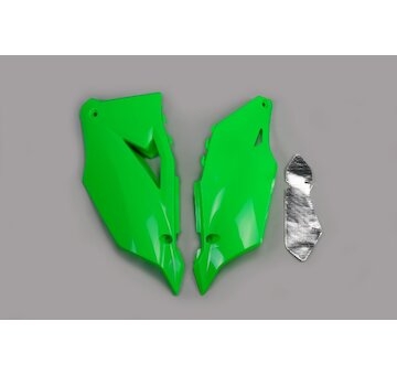 UFO Tabuľky zadné Kawasaki KXF 250 21-24/KXF 450 19-23 neón. zelená