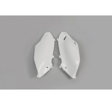UFO Tabuľky zadné Kawasaki KXF 250 13-16/KXF 450 12-15 biela
