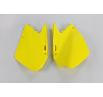 UFO Zadná tabuľka Suzuki RM 125/250 2001-2008 žltá