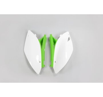 UFO Tabuľky zadné Kawasaki KXF 450 09-11 originál bielo-zelená