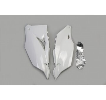 UFO Tabuľky zadné Kawasaki KXF 250 21-24/KXF 450 19-23 biela