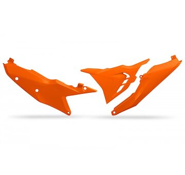 UFO Zadné tabuľky ventilované KTM 125 150 250 300 350 450 500 SX/SX-F 2023-2026 EXC/EXC-F 2024-2026 oranžová