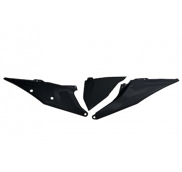 UFO Tabuľky zadné KTM SX-SX-F 19-22/EXC-EXC-F 20-23 125,150,250,300,350,450,500 2019-2023 ľavá s krytom airboxu čierna