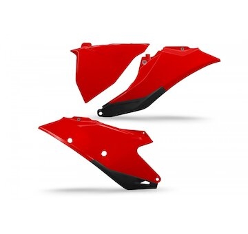 UFO Tabuľky zadné Gas Gas MC/MC-F/EC/EC-F/EX/EX-F 125,250,300,350,450 21/23 ľavá s krytom airboxu červená