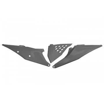 UFO Tabuľky zadné KTM SX-SX-F 19-22/EXC-EXC-F 20-23 125,150,250,300,350,450,500 2019-2023 ľavá-vetrané sivá