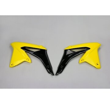 UFO Kryty chladiča Suzuki RMZ 450 08-17 žlto-čierna OEM 09-17
