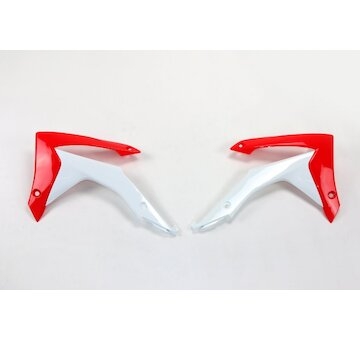 UFO Kryty chladiča Honda CRF 250R 14-17/CRF 450R 13-16 originál červeno-biela