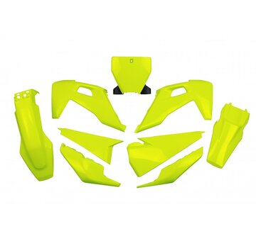 UFO Sada plastov Husqvarna TC 125,250/ FC 250,350,450 2019-2022 neón. žltá