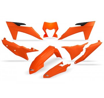 UFO Sada plastov KTM EXC 150, EXC 250, EXC 300 / EXC-F 250, 350, 450, 500 2024-2025 oranžová