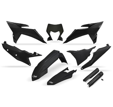 UFO Kompletná sada plastov KTM EXC 150–300 / EXC-F 250–500 2026 čierna