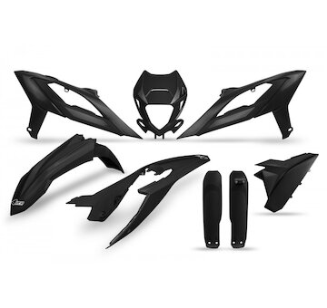 UFO Kompletná sada plastov Beta RR 125,200,250,300,350,400,390,430,480 2023-2024 čierna