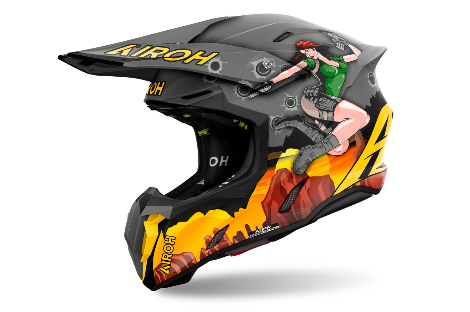 prilba TWIST 3 Adventure, AIROH (matná) 2027