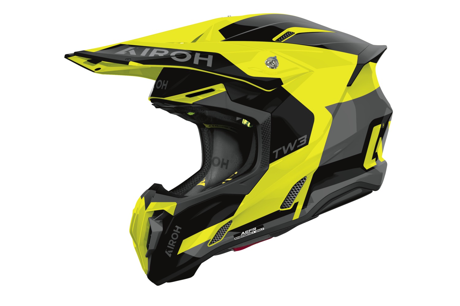 prilba TWIST 3 Fancy, AIROH (žltá fluo lesklá) 2027