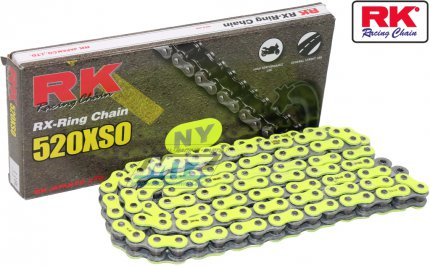 RK 520 XSO-Z1 X-Ringová reťaz 118čl. žltá
