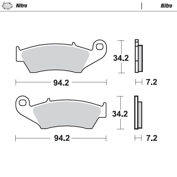 Brzdové platničky Moto-Master Beta, Gas Gas, Honda, Kawasaki, Suzuki, Yamaha predné